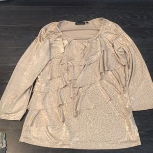 Super fun gold leopard tops